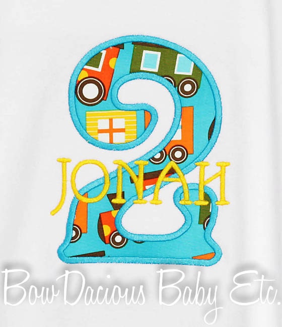 Boys First Birthday Shirt, Monogrammed, Number, Custom Fabrics, Girls or Boys, Shirt, Tank, Onesie, Romper