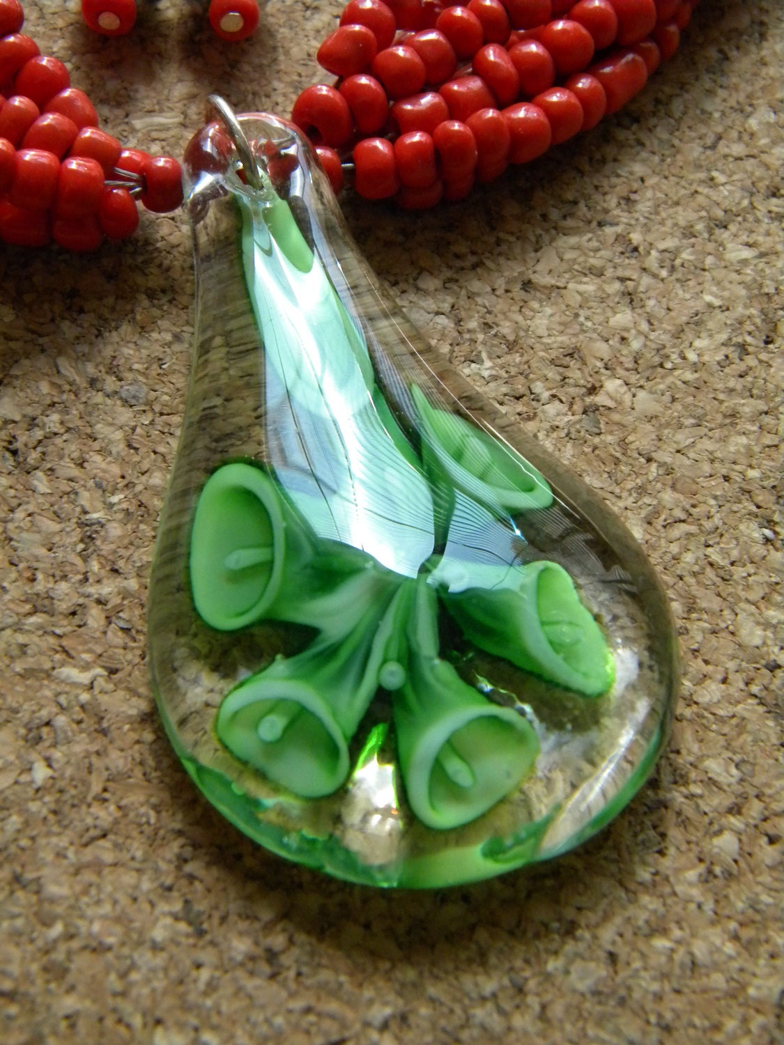 Trumpet Glass Necklace