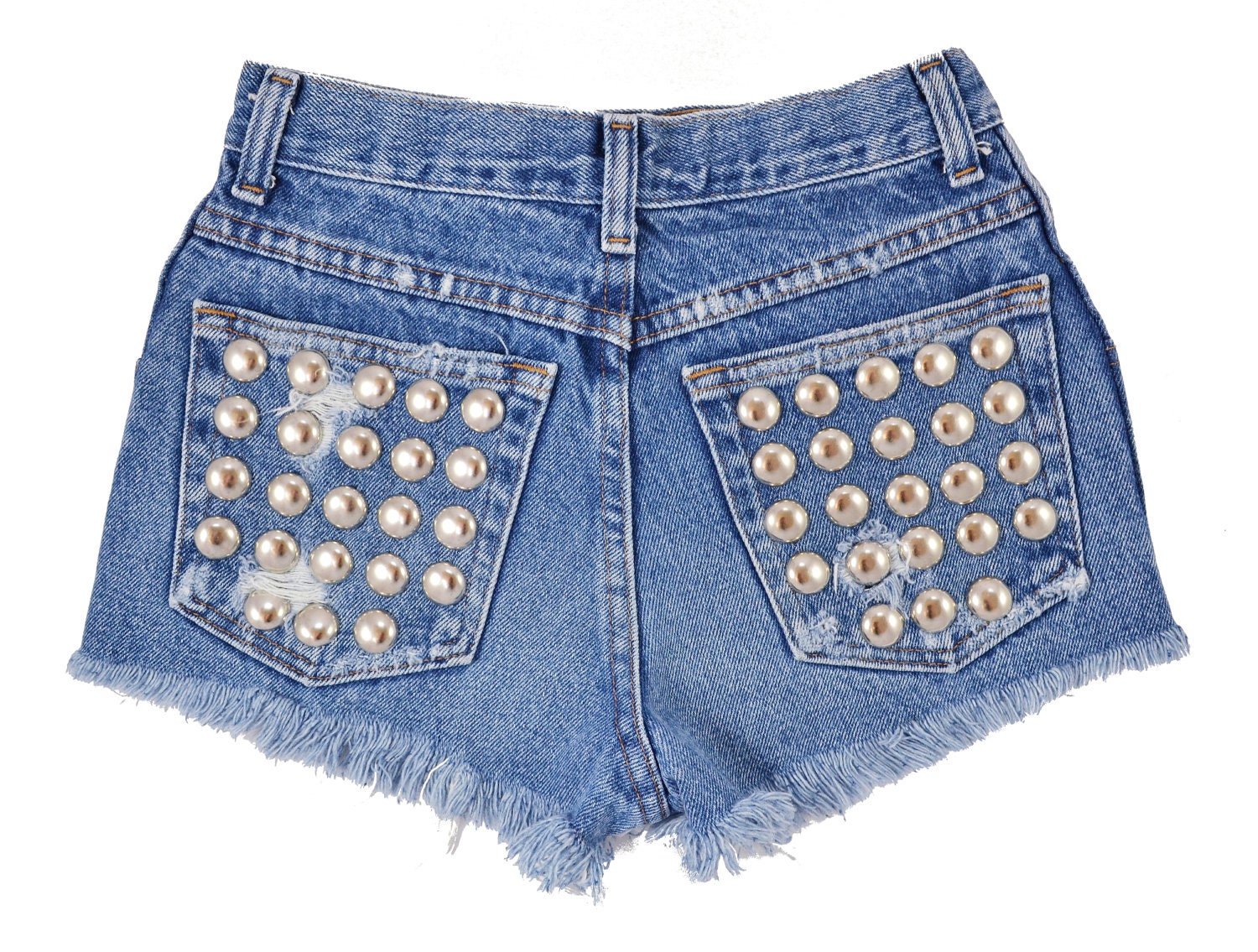 Capella short studded cut off shorts