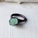 Copper Beryl Ring Crystal Spring Blue Sea Green Raw Artisan Handmade
