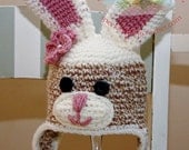INSTANT DOWNLOAD Crochet Pattern Sock Bunny Hat  Sizes Newborn to Adult Welcome to sell finished items
