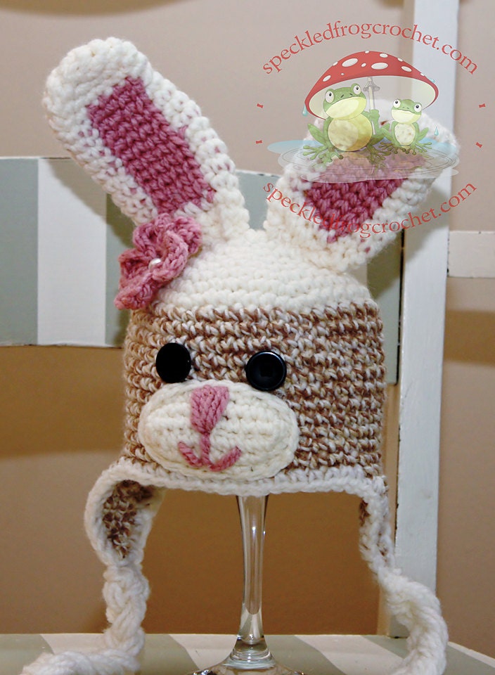 INSTANT DOWNLOAD Crochet Pattern Sock Bunny Hat  Sizes Newborn to Adult Welcome to sell finished items