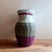 Vase / Purple and Gray Vase / Purple Home Decor / made to order / home and garden