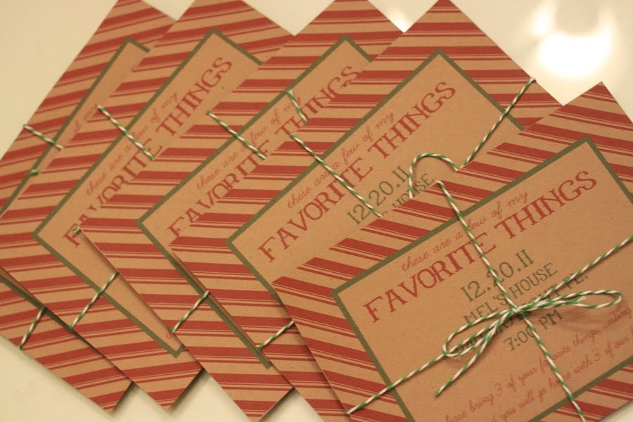 Favorite Things Party Invitation