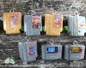 Miniature Classic Nintendo and Super Nintendo Video Game Cartridge Earrings