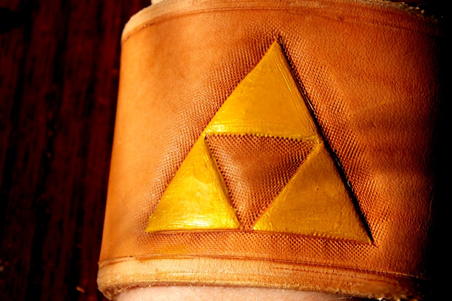 Legend of Zelda Inspired Leather Cuff Bracelet, Many Customizable Designs Available