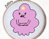 Lumpy Space Princess cross stitch pattern from Adventure Time