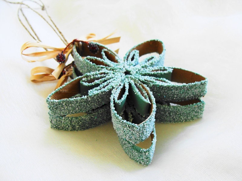 Christmas Ornament, Snowflake Ornament, Tree Ornament, Tree Decoration, Aqua, Mint, Table Decoration