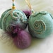 Christmas Ornaments, Christmas Baubles, Tree Decoration, Decortive Balls,  Aqua Ice Blue, Cottage Chic
