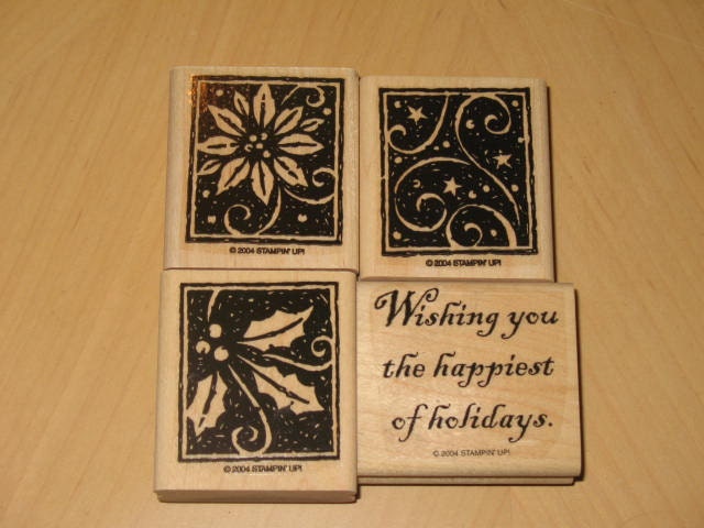 Stampin' Up Happiest of Holidays Rubber Stamp Set