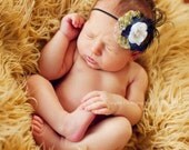 Enchanted Garden Couture Flower Headband Gorgeous Photo Prop