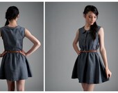 linen dress grey