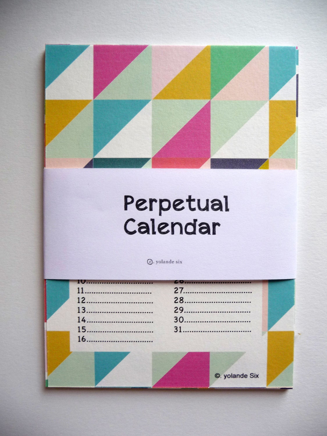 Geometric Perpetual Calendar  - 2013