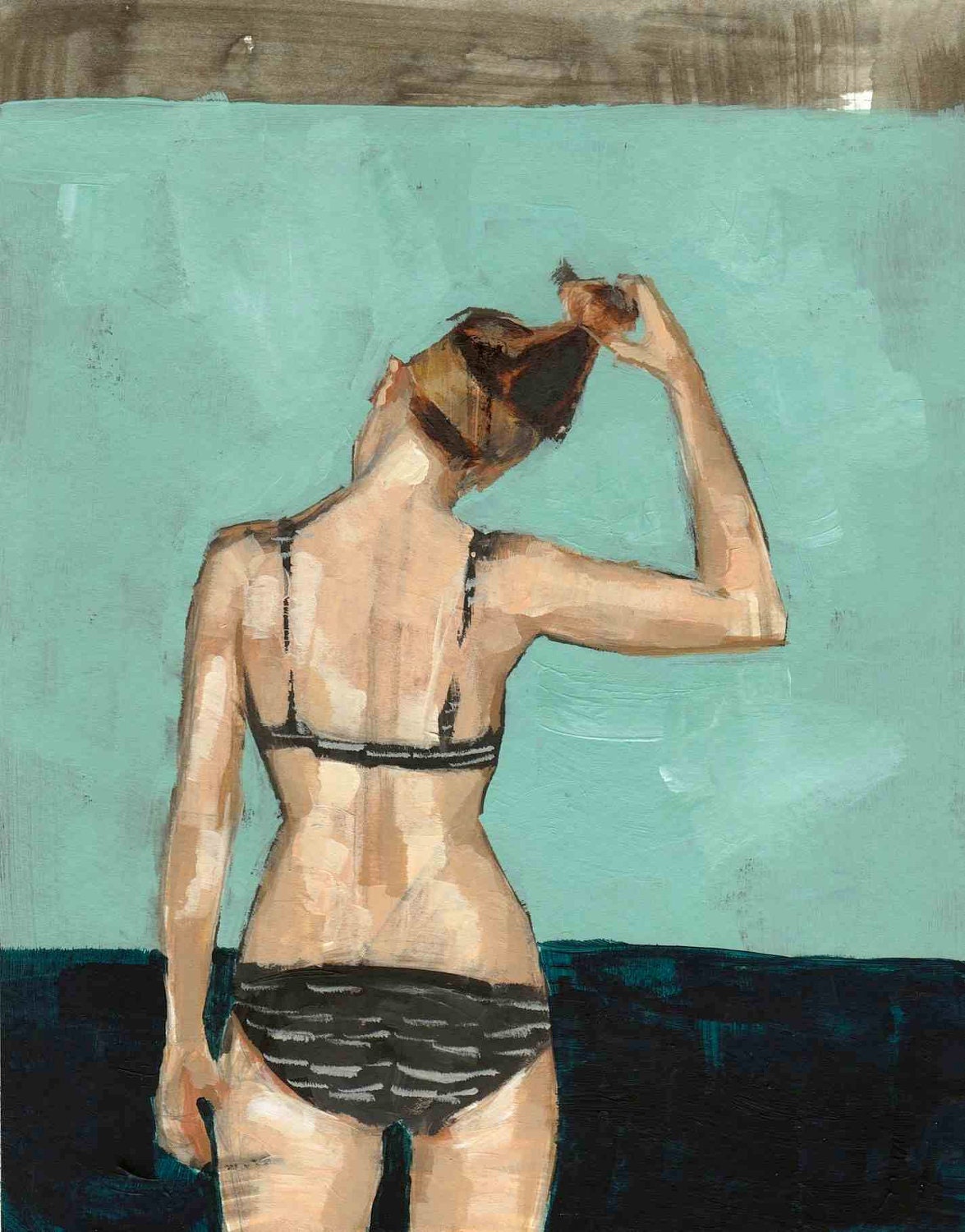 Undo . giclee art print of original sea painting