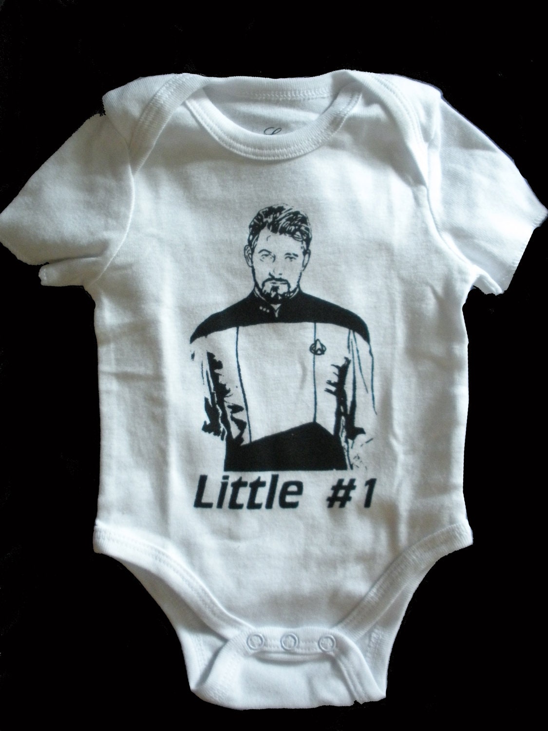 SHORT SLEEVE Will Riker Number One Star Trek Onesie Color Options