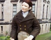 Miniature doll house doll,   Regency Gentleman, by IGMA Artisan Tiggy Goldsmith