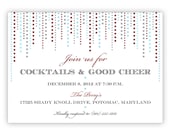 Printable Holiday Party Invitations Christmas Party Invitations Digital File for Self-Print