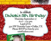 Wizard of Oz Birthday Invitation