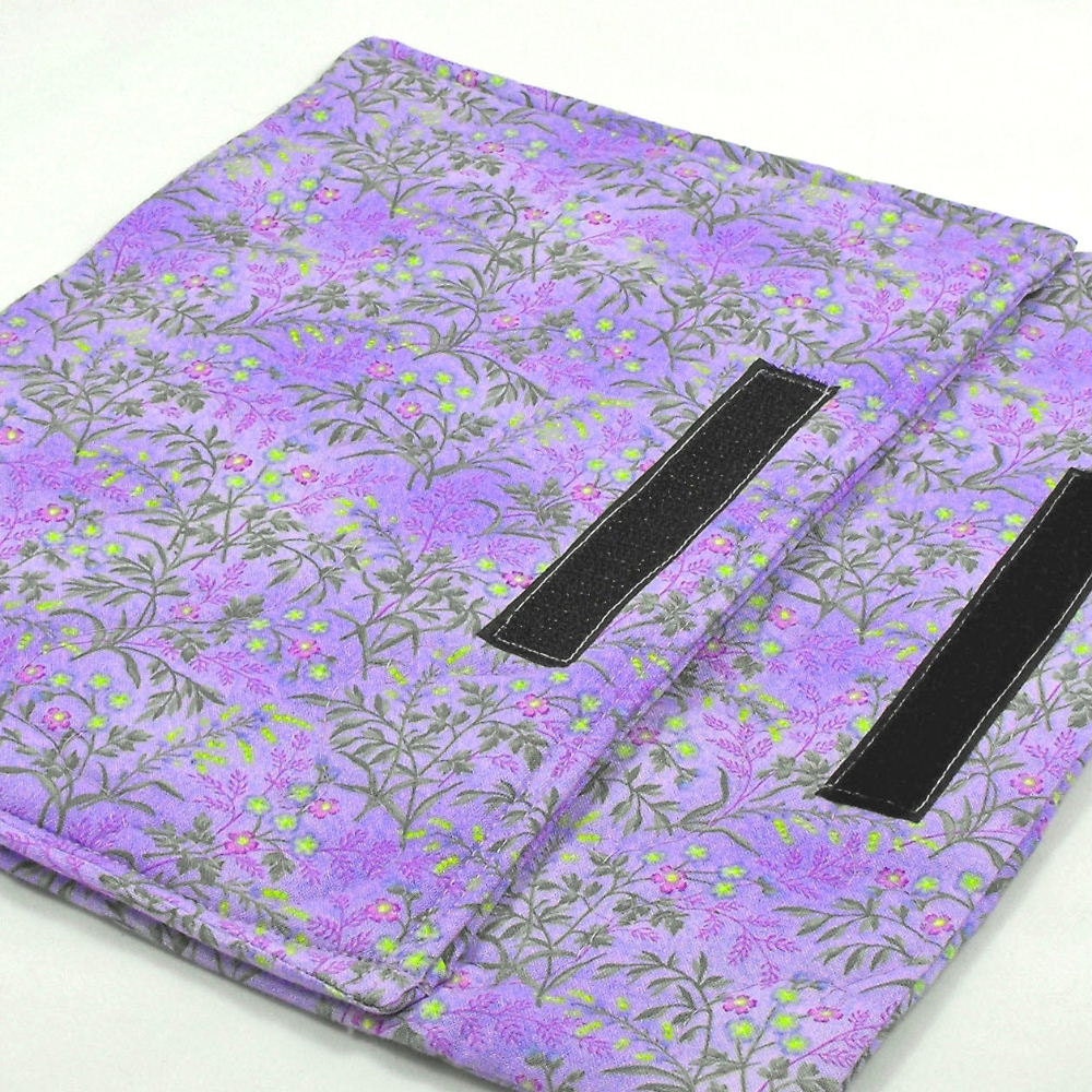 Quilted iPad / Xoom / Nook HD Plus / Kindle Fire HD 8.9  Case Cover Sleeve - Violet Floral