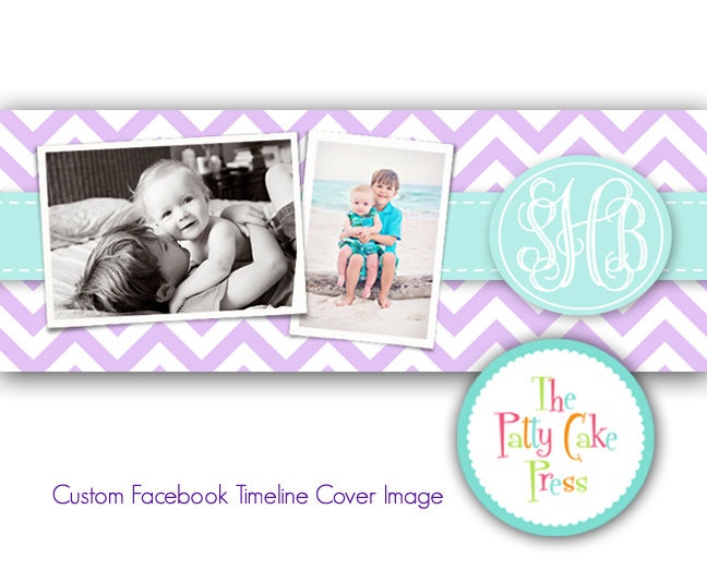 Facebook Cover Photo for Timeline, Customized with Photos Monogram Photography Photo Personalized