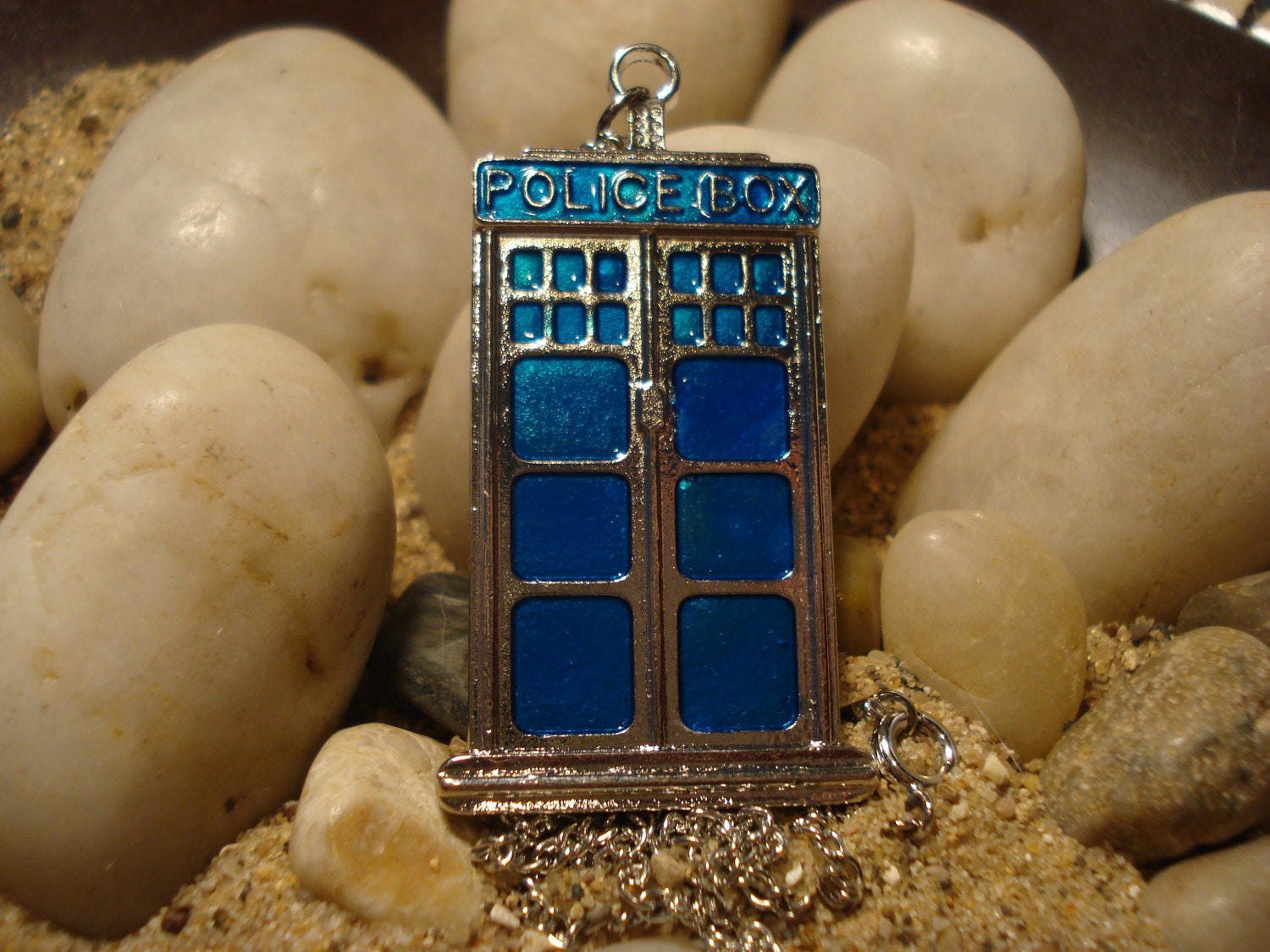 Doctor Who  inspired TARDIS Necklace