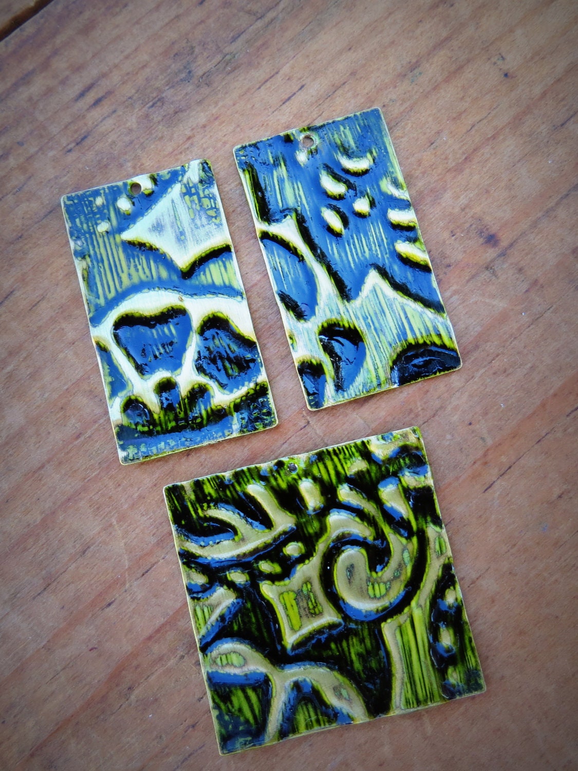 Vintaj Natural Brass altered pendants and charms