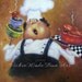 Singing Chef Print, fat chef, kitchen art, paintings, prints, cuisine, food, chefs, Vickie Wade Art