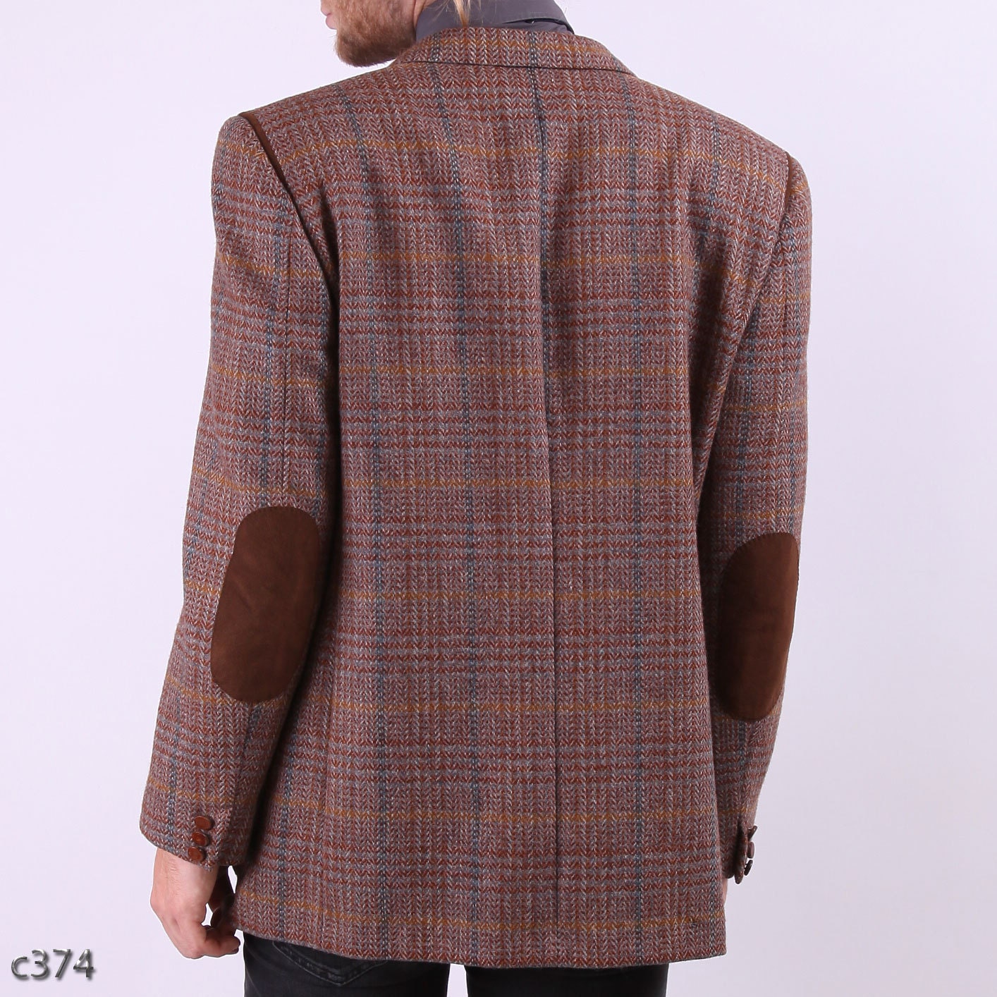 Mens Jacket with Elbow Patches / 70s Equestrian by BetaMenswear