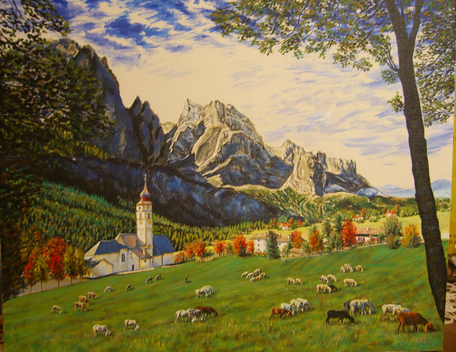 European hillside