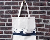 Rooftop Market Tote, in Navy