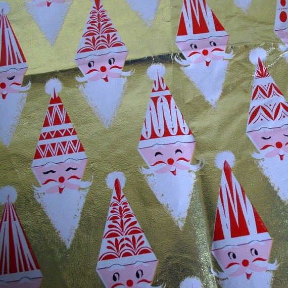 foil modernist santa vintage christmas by holidaykitschklatsch foil modernist santa vintage christmas by holidaykitschklatsch