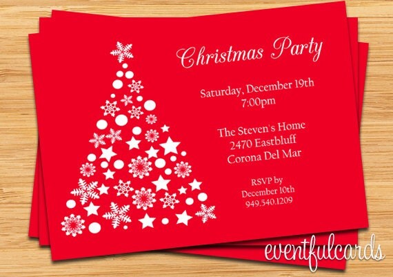 Christmas Party Invitation Il_570xn
