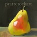 blushing pear original still life oil painting by angela moulton prattcreekart 5 inch