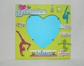 Gymnastics Picture Photo Frame heart 5x7