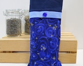 Yoga Eye Pillow, Hot Pack, Aromatherapy EYE PILLOW with Removable Cover Organic Herbs and Flax - Night Sky Eye Pillow