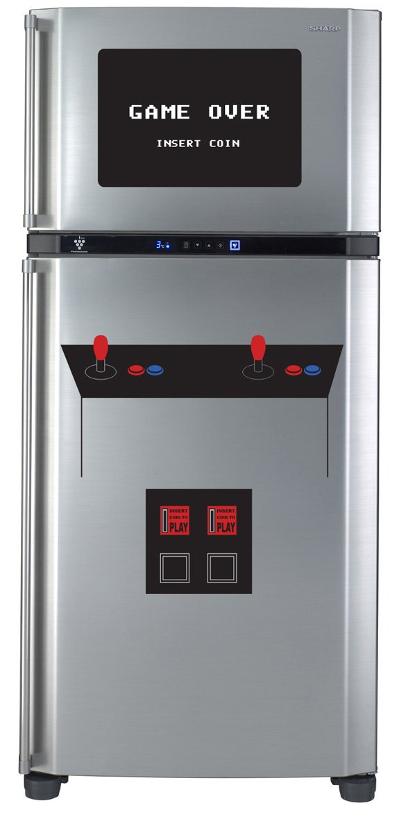 Turn your fridge into a vintage arcade cabinet with decals
