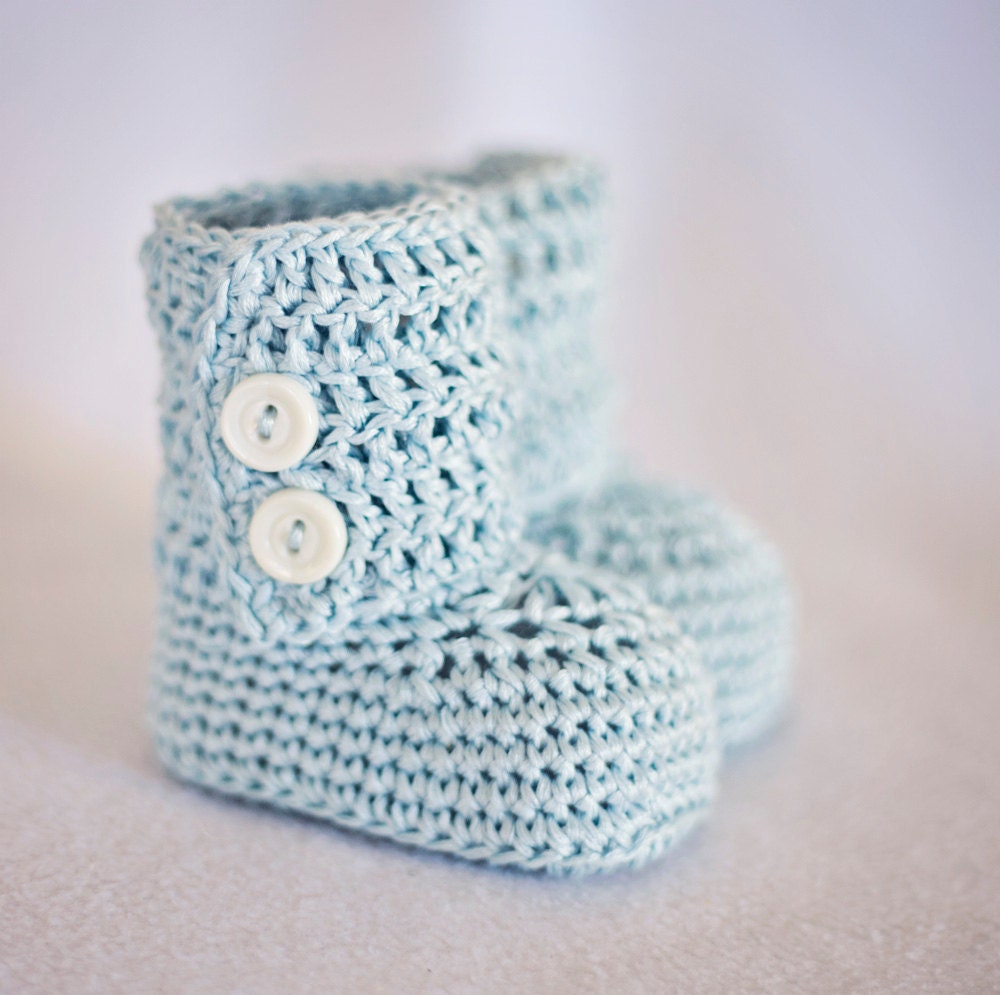 Crochet Baby Booties - Baby Ankle Boots ready to wear (0-3 months)