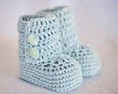 Crochet Baby Booties - Baby Ankle Boots ready to wear (0-3 months)
