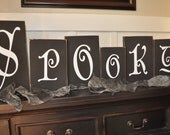 Halloween Sign-Spooky Letters