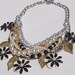 Mixed Garden- Repurposed Enamel Flower and Chain Necklace by Ashlee Collection on Etsy