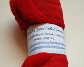 Hand-dyed Silk Gauze, Red 22"x30: