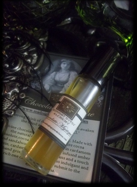 Chocolate Mystique Gypsy  Natural Perfume Body Oil 1/3 oz roll on Cocoa, Chocolate, Coffee, Cardamom, Vanilla ,Sandalwood,