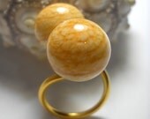 Gold Plated Murano Glass Ring