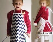 Children's laminated cotton art smock and cooking apron size MEDIUM oilcloth waterproof wonderful PICK your FABRIC