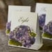 Table Number Tents-Purple Hydrangea - Decoration for Events, Weddings, Showers, Parties