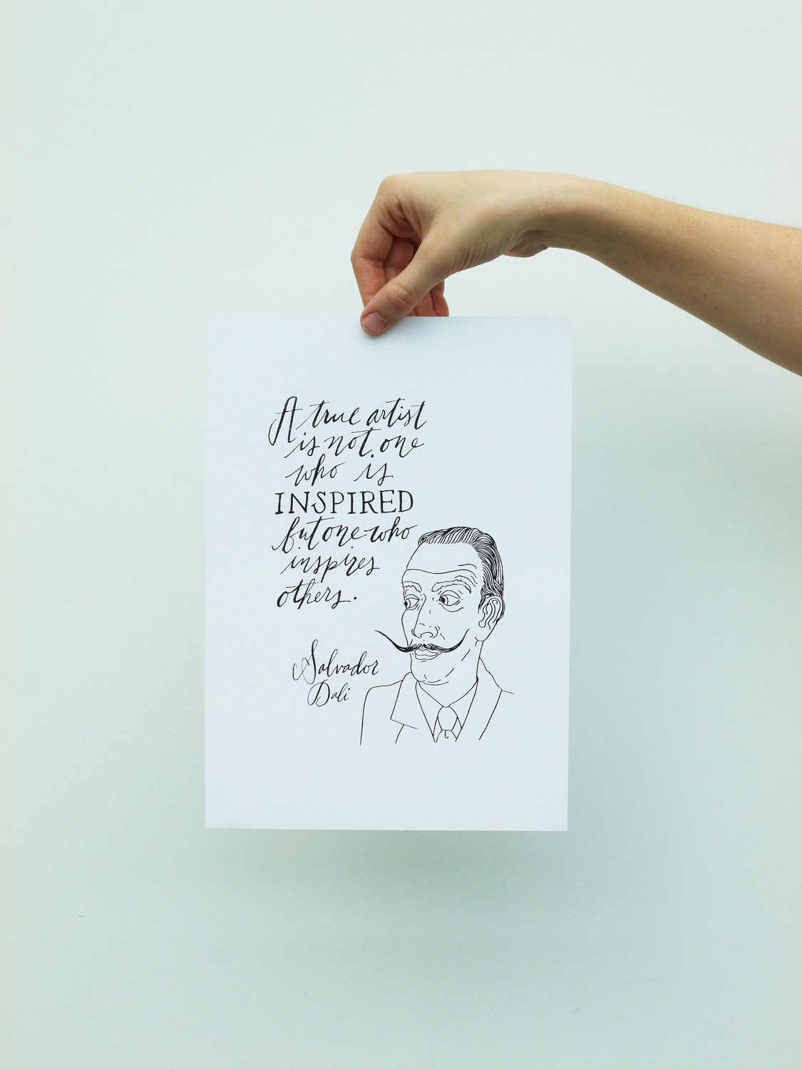 Salvador Dali Quote Limited Edition Screen Print