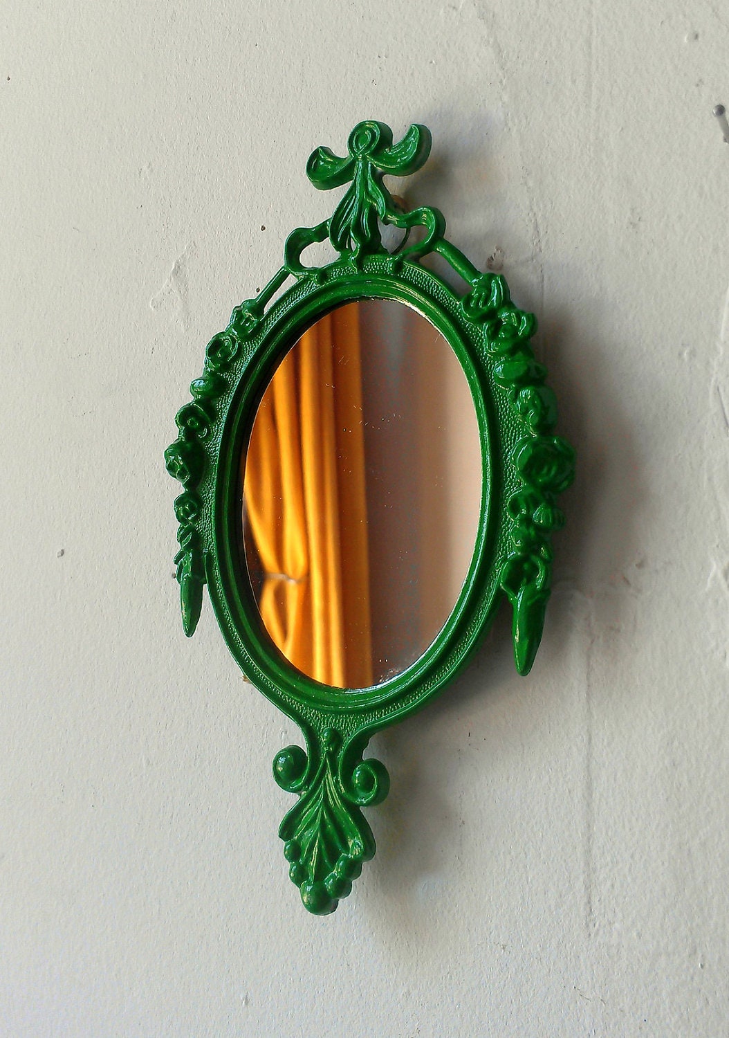 Decorative Mirror in Vintage Emerald Green Frame - Revived Vintage