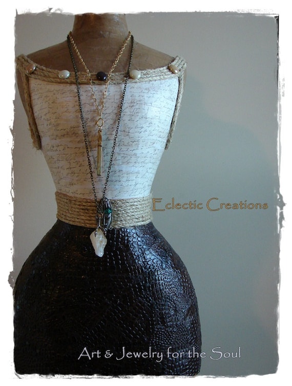 Nayla Custom Dress Form Paper Mache Mannequin