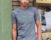 Mt Hood Portland Hand Screen Printed Men's Tee