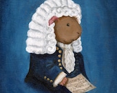 Johann Sebastian Bach Guinea Pig Art Print - 5 x 7
